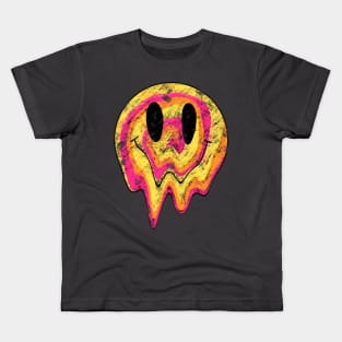 distressed smiley Kids T-Shirt